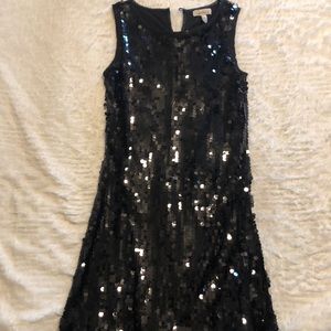 Black Sequin Dress